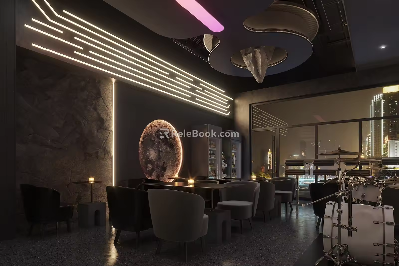 Music Bar Modern Bar 3d model
