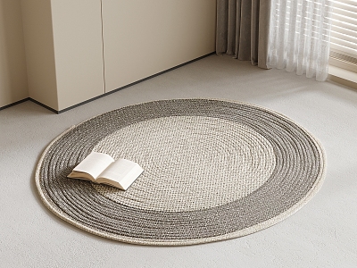 Round carpet 3d model