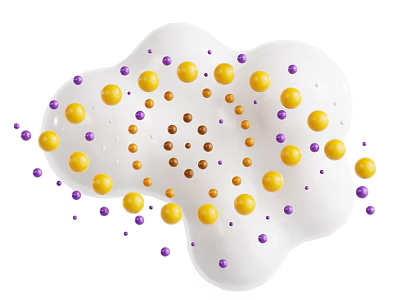 Cosmic Nebula Cloud With Stellar Yellow Orbs Purple And Brown Celestial Particles 3d model