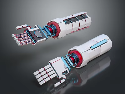 Smart Machine Dual Robotic Arms Featuring Advanced Mechanical Design And Engineering Structure 3d model