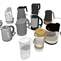 Diverse Household Electrical Appliances Featuring Kettles Coffee Makers And Water Jugs In Modern Styles