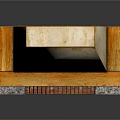 Rustic Stone Fireplace Design With Traditional Mantel And Wood Logs Inside Structure