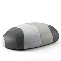 Comfortable Upholstered Sofa Stools In Gray Beige Brown Blue With Modern Rounded Design