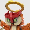 LEGO Toy Blocks Autumn God Owl Altar Scene Prayer 3d model