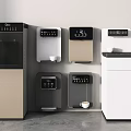 Modern water dispenser direct drinking machine tea bar machine pipeline machine water purifier barreled water 3d model