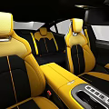 Lotus Eletre Silver Sports Car With Yellow Stripe And Sporty Design Elements