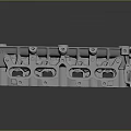 Automotive Engine Cylinder Head Metal Component for Vehicle Repair and Replacement