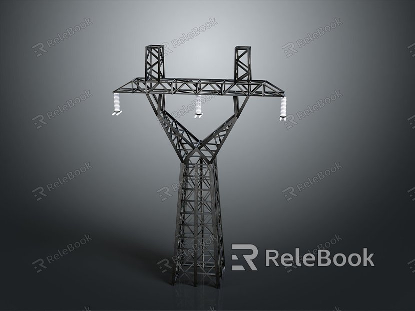 telephone pole high voltage wire transmission equipment pole street lamp old street lamp old telephone pole model