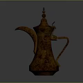 Vintage Copper Coffee Pot With Traditional Design For Home Kitchen Use