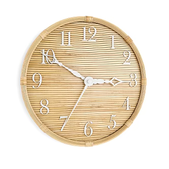 Modern clock rattan wall clock 3d model