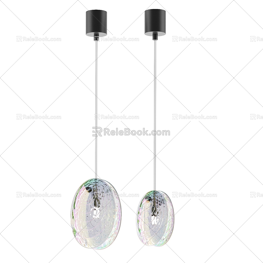 Modern Minimalist Chandelier Chandelier Simple Chandelier Restaurant Chandelier 3d model