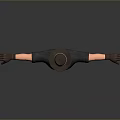 3D Cowboy Character Model With Floating Hat Pink Bandana And Outstretched Arms