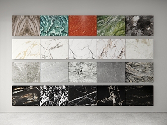 Marble stone wall panel material combination stone material European stone minimalist stone color stone wall 3d model