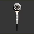 Modern White Hair Dryer With Sleek Design Ergonomic Handle And Control Buttons