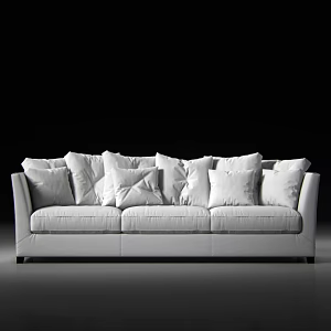 Three-seat sofa 3d model