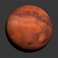 Planetary Geometry of Modern Mars Planet 3d model