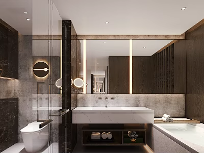 New Chinese Toilet Hotel Toilet 3d model