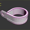 Durable White Circular Clothing Clip For Hanging Garments And Accessories