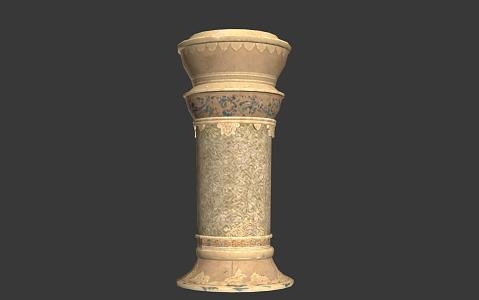 Chinese pillar 3d model