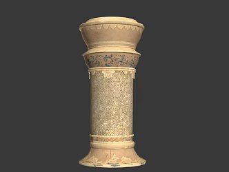 Chinese pillar 3d model