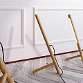 Nordic Table Lamp Solid Wood Table Lamp 3d model