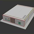 Qotom White Mini PC Featuring USB Ethernet Ports Red Indicator Light and Ventilation Holes