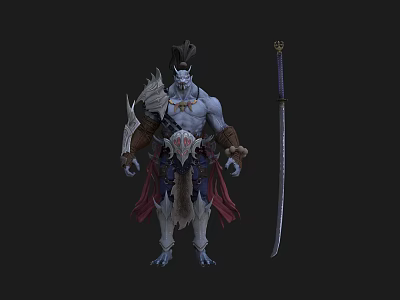 Sha God BOSS Swordsman Demon Monster Monster 3d model Sha God BOSS Swordsman Demon Monster Monster 3d model