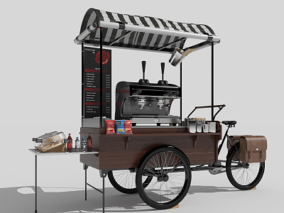 Modern snack car model