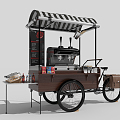 Modern snack car 3d model