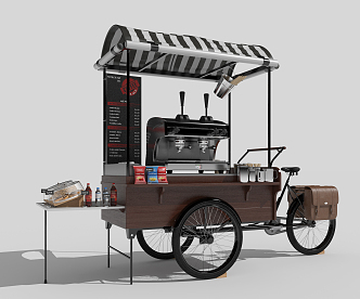 Modern snack car 3d model