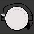 Brankin Black Electric Heating Device With Circular Element Handles And Power Cord