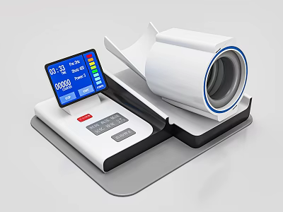 High Precision Medical Automatic Blood Pressure Measurement Device With Digital 3d model
