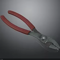 Red Handle Metal Pliers With Gripping Cutting Function For DIY And Workshop Tasks
