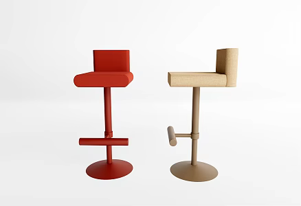 Modern Bar Chair 3d model