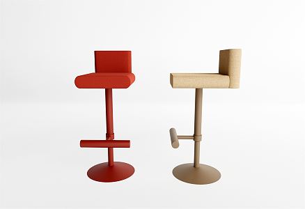 Modern Bar Chair 3d model