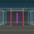 Modern Glass Entrance Door Design With Metal Frame And Stone Wall Exterior Interior Hall View
