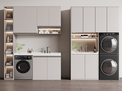 Modern washing machine cabinet model