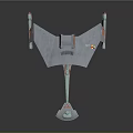 Futuristic Airliner 3D Model With Streamlined Design And Unique Wing Structure