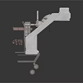 Industrial Mechanical Structure Featuring Metal Frame Platform Wheels And Support Components