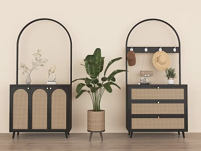 French Retro Screen Cabinet 3d model
