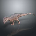 Realistic Tyrannosaurus Dinosaur 3D Rendering With Detailed Skin Texture And Smooth Surface