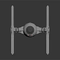 Star Wars TIE Fighter Spacecraft Detailed Model With Twin Ion Engine And Angular Wings
