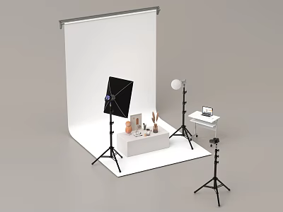 Modern Wedding Photography Studio Photography Equipment Camera Reflector 3d model