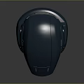 Futuristic Gray Helmet With Blue Visor And Tech Inspired Structure