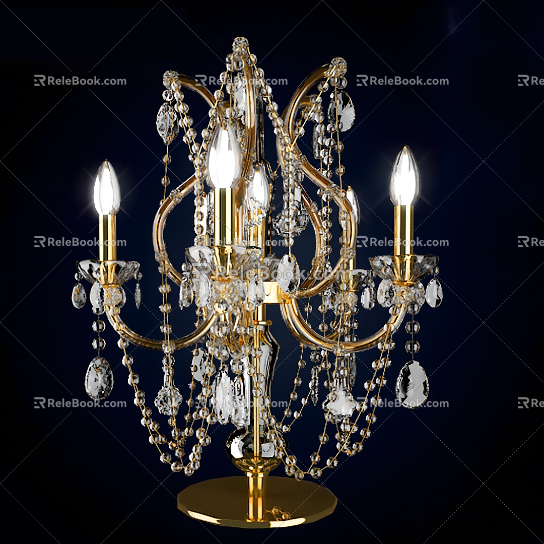 Chandeliers, chandeliers, ceiling lamps, lamps, electrical appliances, artistic furniture, light luxury bulbs, special-shaped European style 3d model