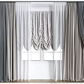 Modern Curtains 3d model
