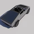 Modern Pickup Truck With Open Bed Large Wheels And Sleek Exterior Design