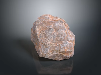 Modern Interior Decor Featuring Natural Stone With Rough Texture And Reflective Surface 3d model