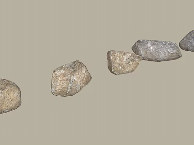 High Quality Natural Wood and Stone Decorative Materials with Various Textures and Sizes 3d model