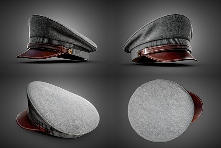 Modern Hat Army Hat Vintage Retro Officer Hat Soldier Hat Officer Hat Police Hat 3d model